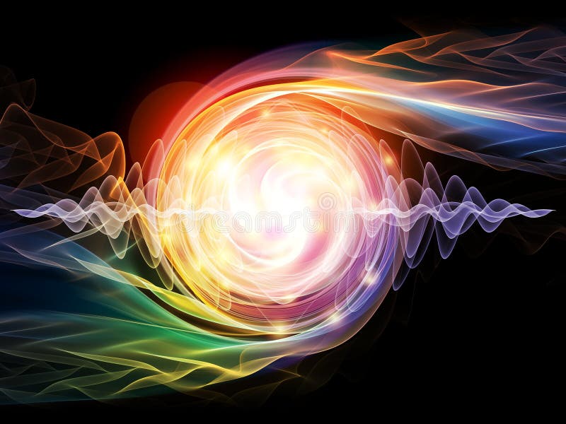 Wave Particle stock illustration
