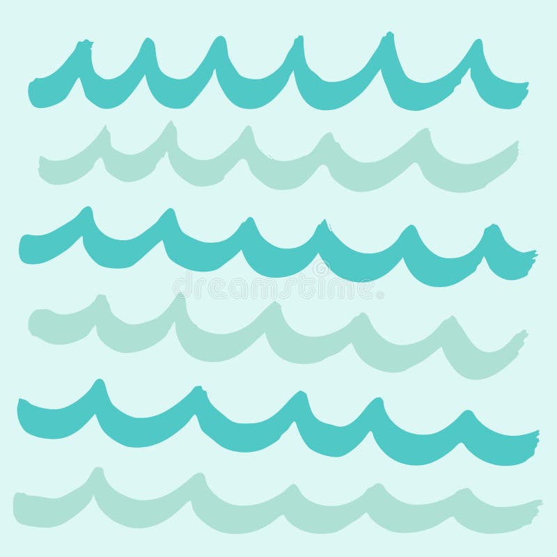 Wave pattern brush paint background