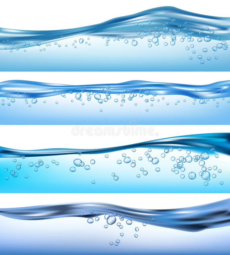 Wave realistisch Natuurlijke oceaanwaterspatten vloeibaar stromende bubbels drinken vectorgolven vector illustratie Wave realistisch Natuurlijke oceaanwaterspatten vloeibaar stromende bubbels drinken vectorgolven vector illustratie