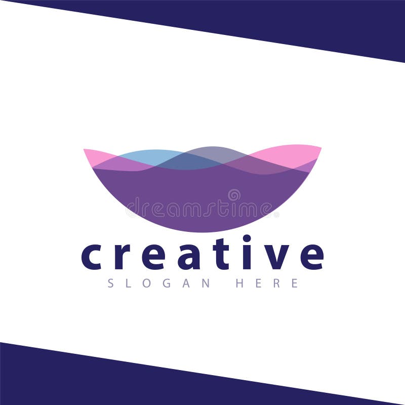 half circle logo design