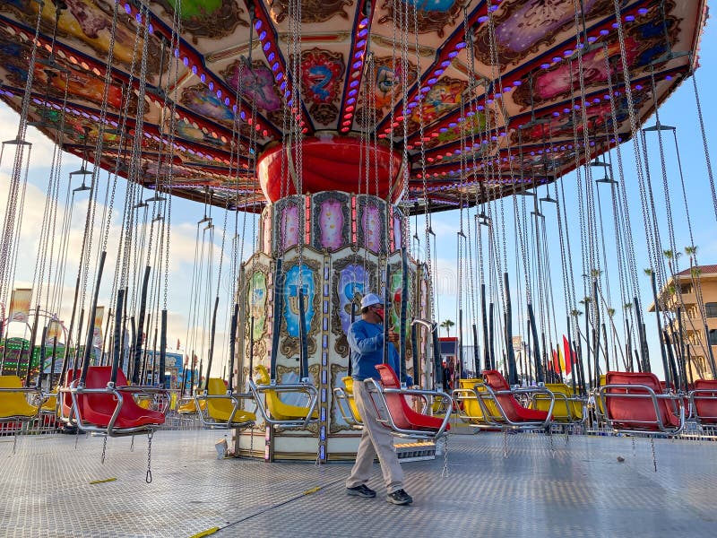 Wave Swinger at San Diego County Fair Editorial Photo Image of motion