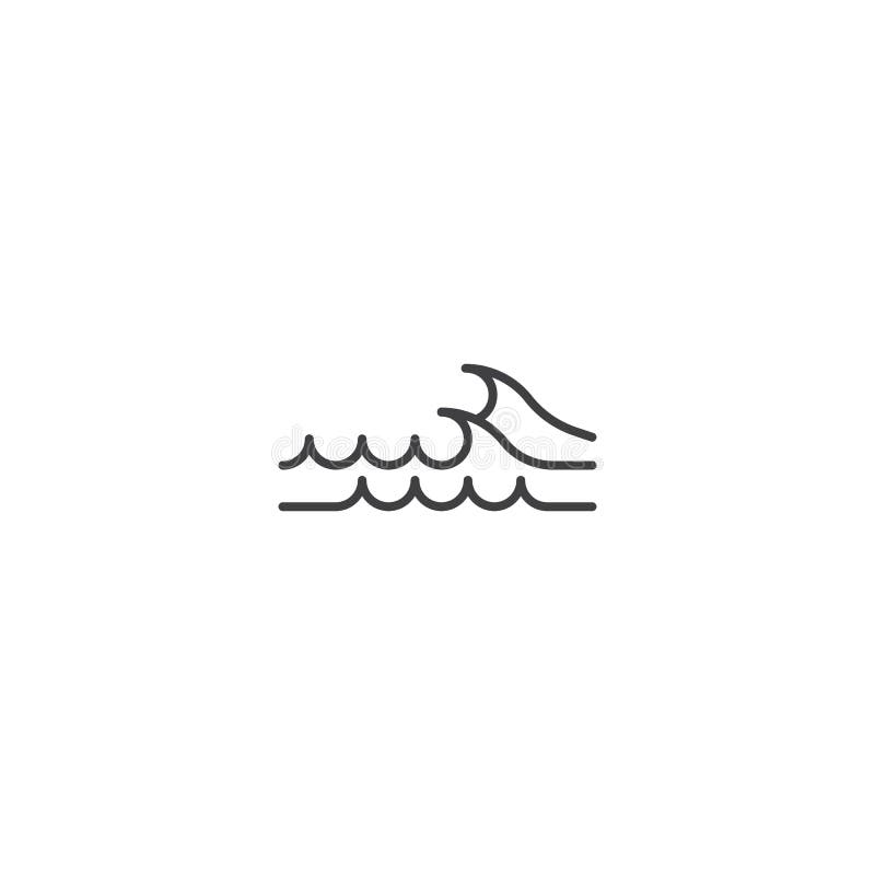 Wave Vector Logo Icon Template Stock Vector Illustration of pond