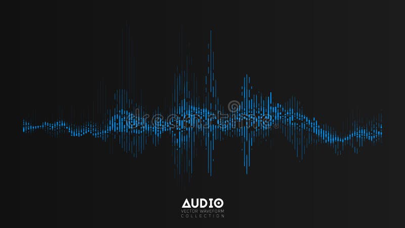 Wavefrom do áudio do vetor A música abstrata acena a oscilação Visualização futurista da onda sadia Tecnologia sintética da músic ilustração do vetor Wavefrom do áudio do vetor A música abstrata acena a oscilação Visualização futurista da onda sadia Tecnologia sintética da músic ilustração do vetor