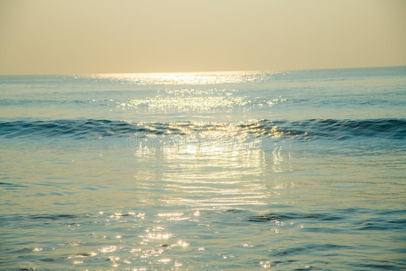 Waves at beach sea water motion blur