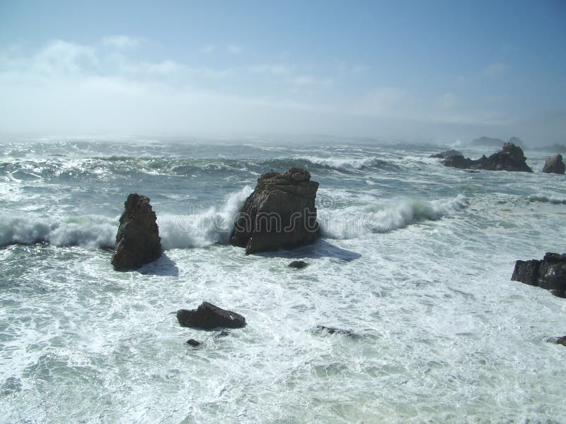 Waves Crashing on Rocks 2