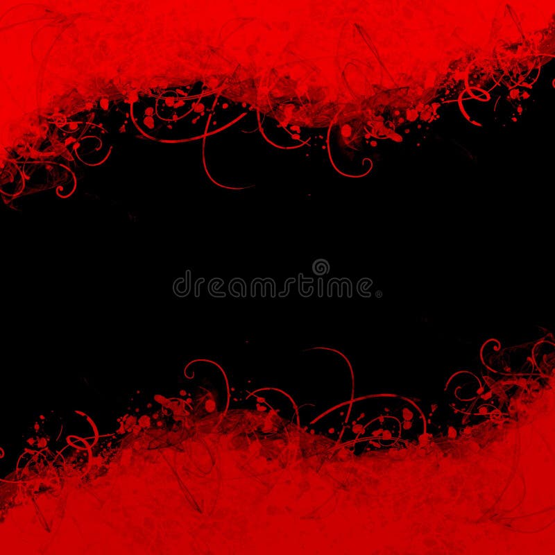 Waves in red and black