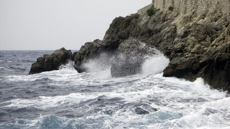 Waves and rocks