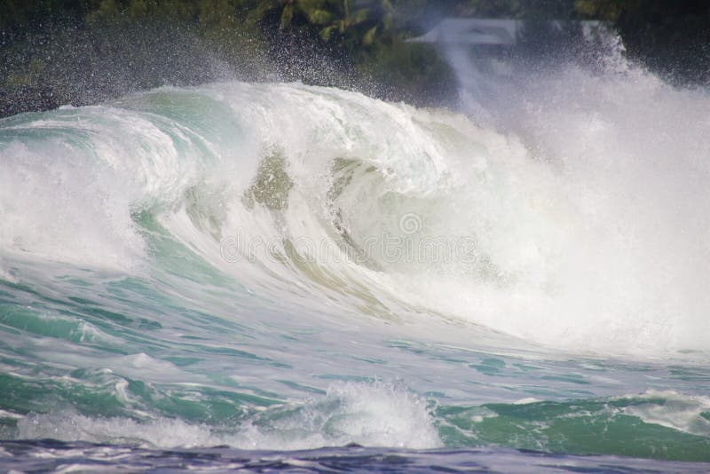 Waves Tunnels Beach stock photo. Image of holiday, crash 93815638