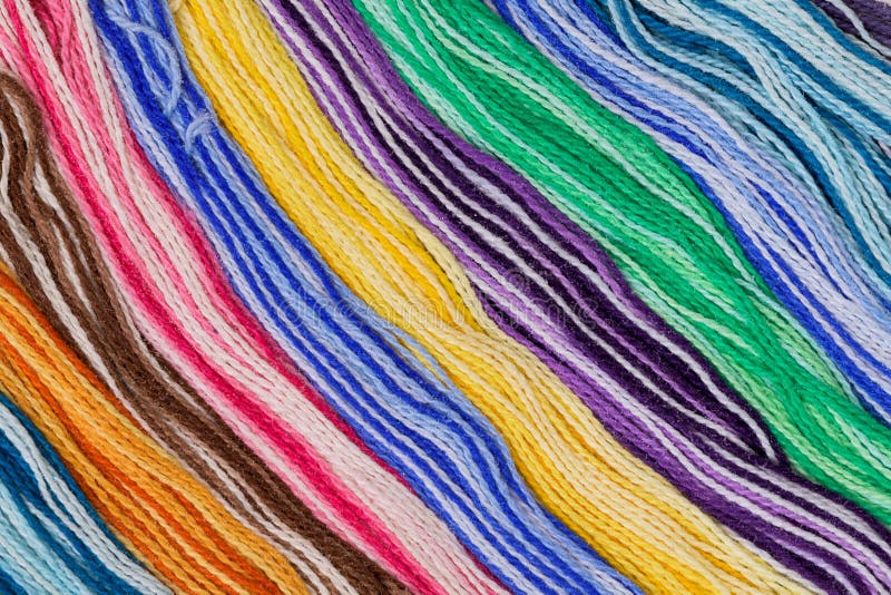 Colorful strands of yarn stock image. Image of colorful 23692043