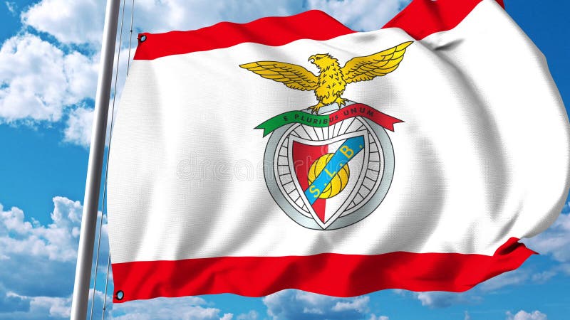 Close-up Da Bandeira De Ondulação Com S L Logotipo Do Clube Do Futebol De  Benfica Imagem de Stock Editorial - Ilustração de têxtil, sinal: 85008869