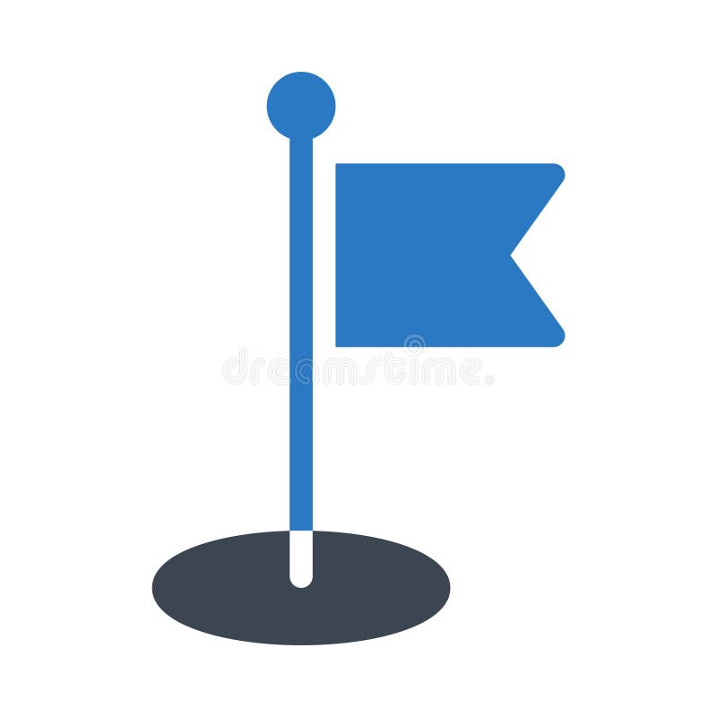 Waving glyph colour vector icon royalty free illustration.