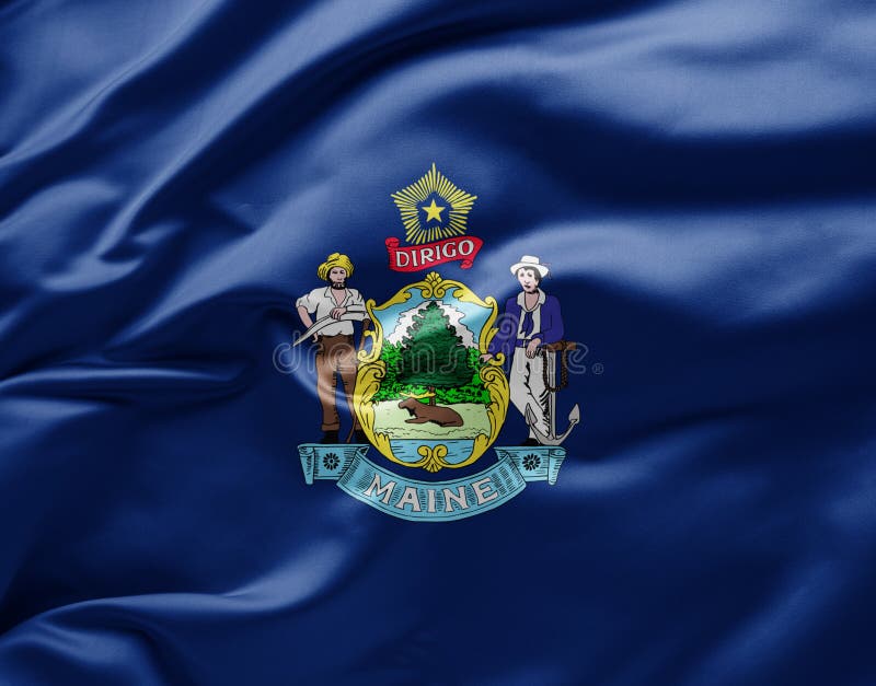 USA Maine Banner amerikanische Fahnen Flaggen 30x45cm 