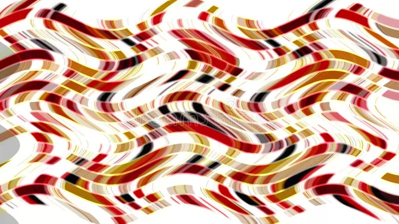 Wavy abstract colorful lines from squares on white background, abstract