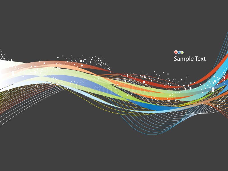 Wavy background vector illustration