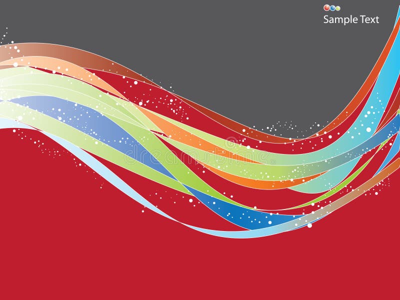 Wavy background vector illustration