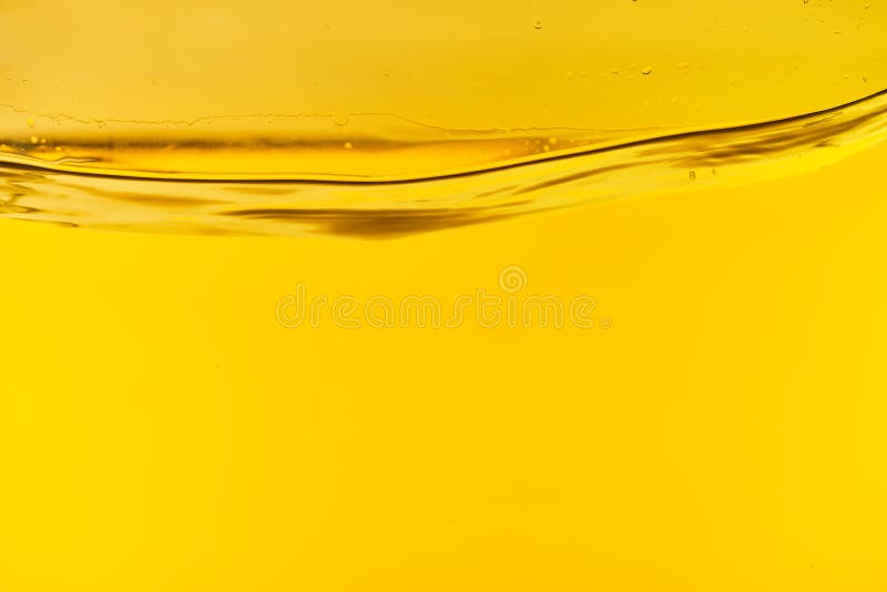 Wavy Clear Fresh Water on Yellow Bright Background. Stock Image Image