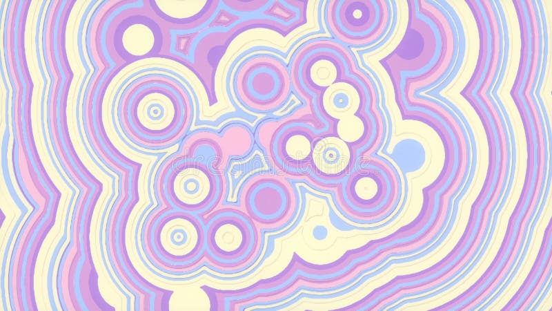 Wavy iridescent geometric motion surface. 3d render seamless loop animation HD vector illustration