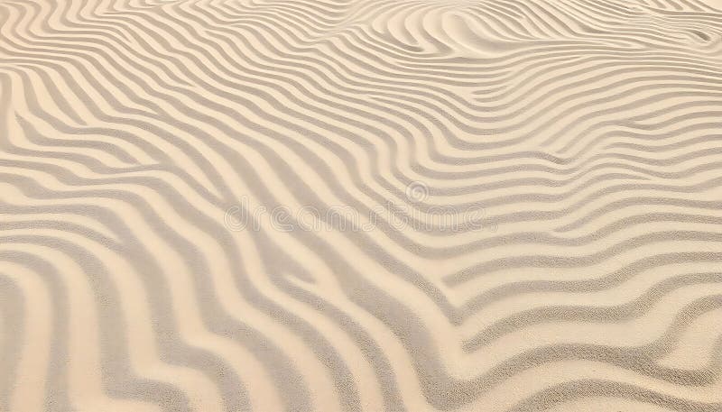 Wavy sand dune patterns, desert texture, and natural formations, Stock Photo, Generative AI. Wavy sand dune patterns creating a unique desert texture and natural formations. This image highlights the beauty of arid landscapes and wind,sculpted dunes, Stock Photo, Generative AI