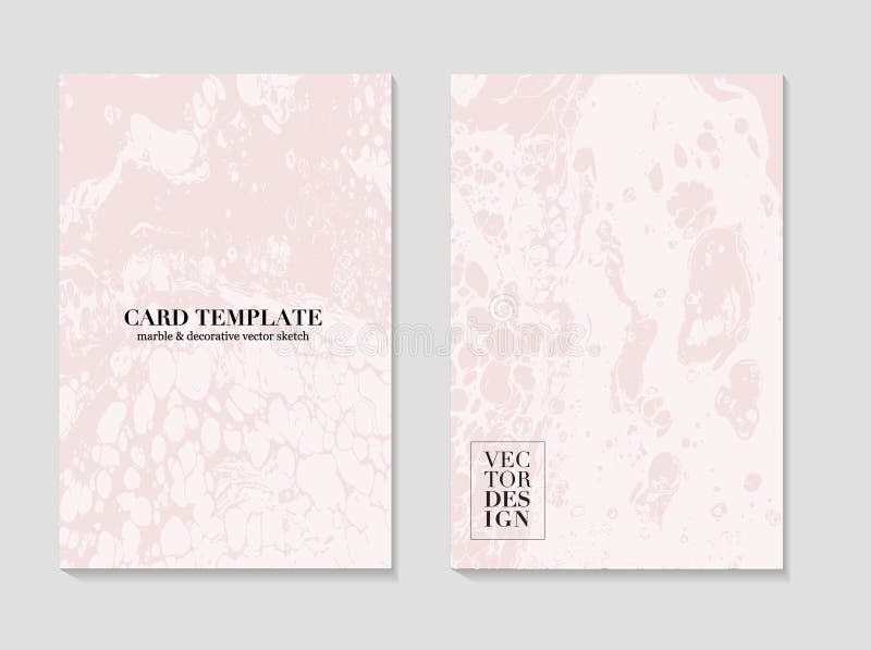 Wavy vector pattern with fluid texture and maarble effect on pink rose background. Modern hand drawn graphic design stock illustration