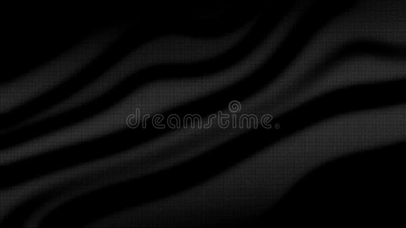 Wavy Zebra Pattern in Black and Gray for Retro 90s, Futuristic Design vector illustration