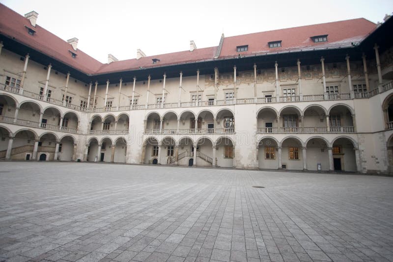 Wawel castle courtyard