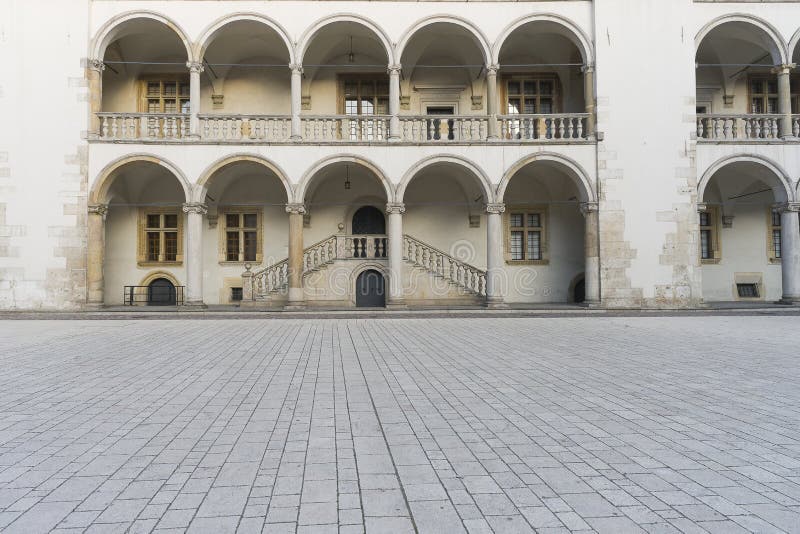 Wawel castle courtyard