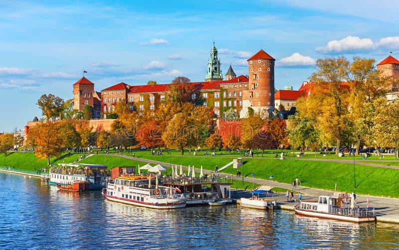 Wawel castle famous landmark in Krakow Poland