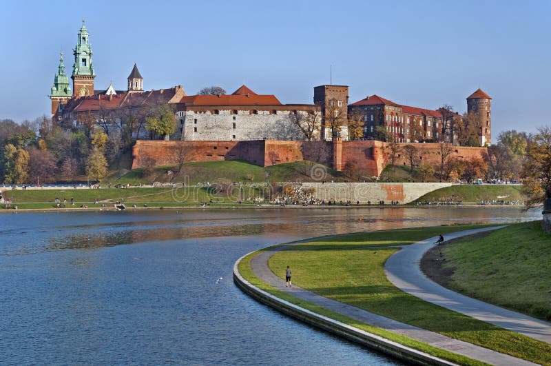 Wawel Castle and Vistula River