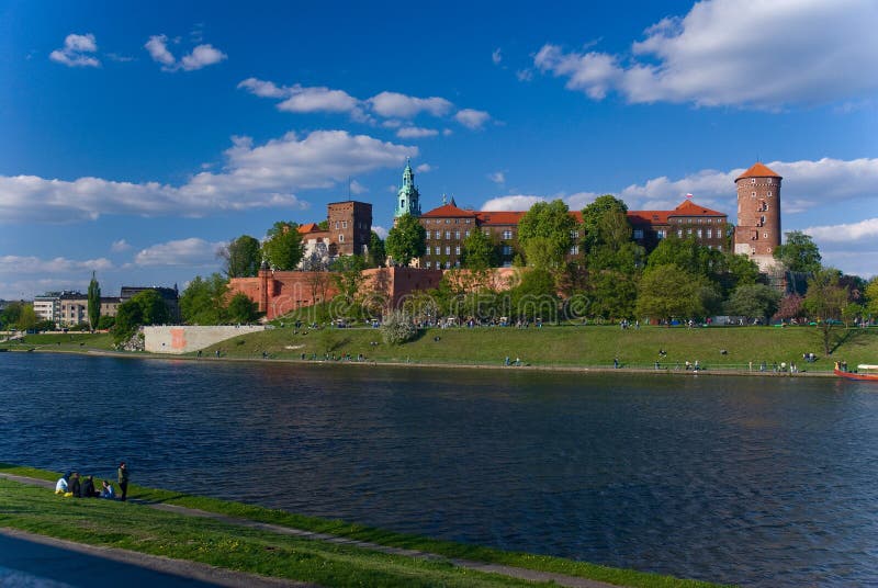 Wawel - château royal à Cracovie, Pologne images stock Wawel - château royal à Cracovie, Pologne images stock