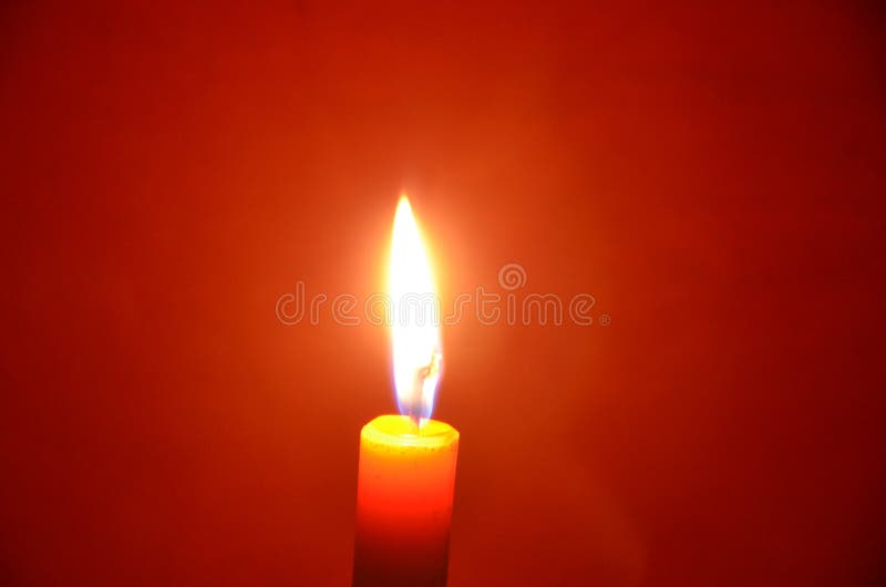 Wax Candle Light with Red Clothes Background in the Night Stock Photo -  Image of beauty, cloth: 142406634