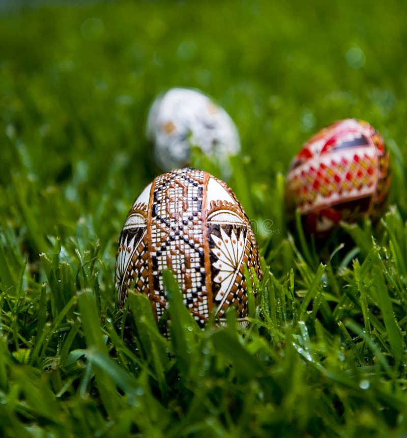 Wax decorated Easter eggs stock photo. Image of minority 2191708