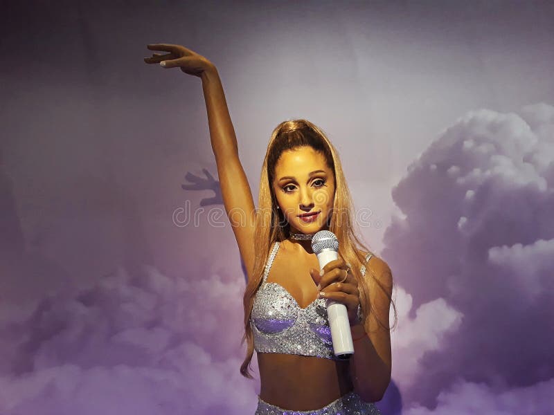 Wax figure of Ariana Grande, Madame Tussauds, Amsterdam.