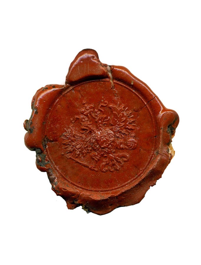 Scan of 1900s wax seal with the double-headed eagle emblem. Original rich texture preserved. Scan of 1900s wax seal with the double-headed eagle emblem. Original rich texture preserved