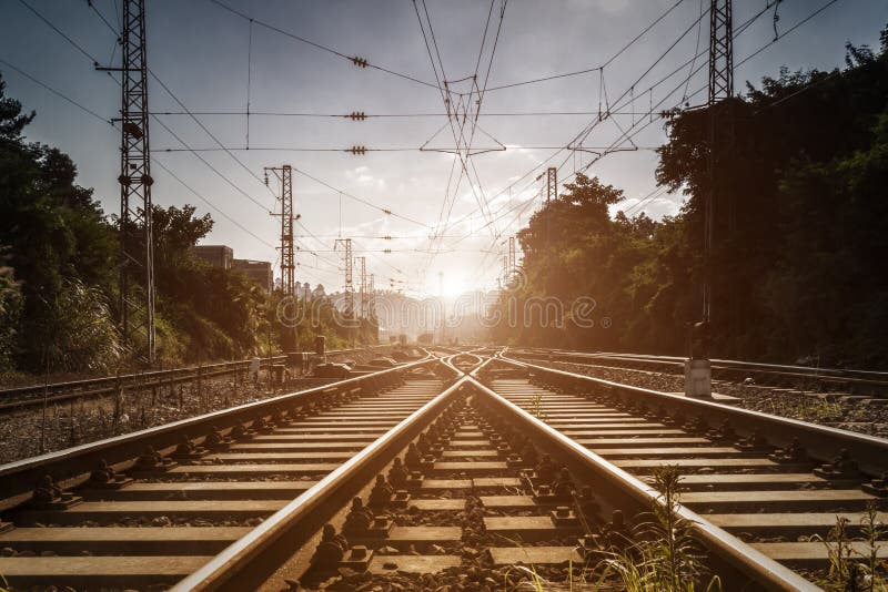 The way forward railway stock images