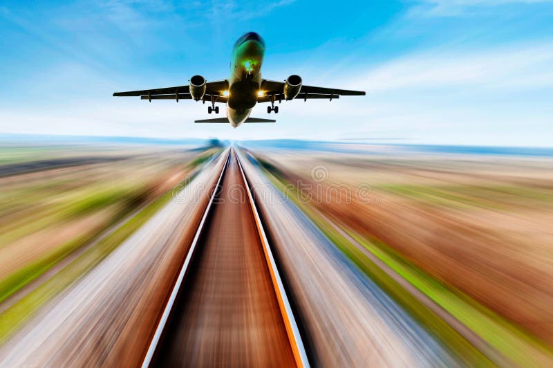 The way forward railway royalty free stock photos