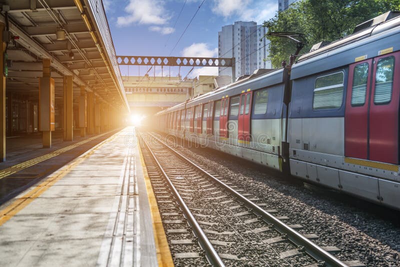 The way forward railway royalty free stock image