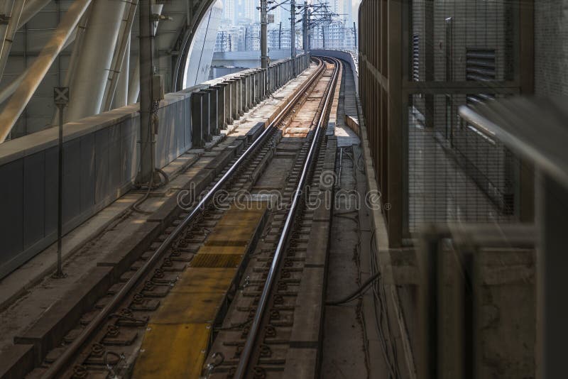 The way forward railway royalty free stock photos