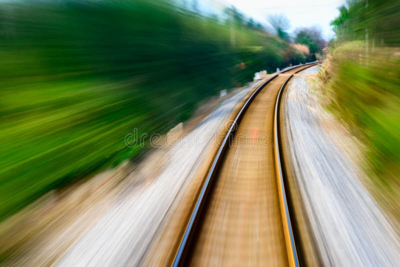 The way forward railway royalty free stock photos