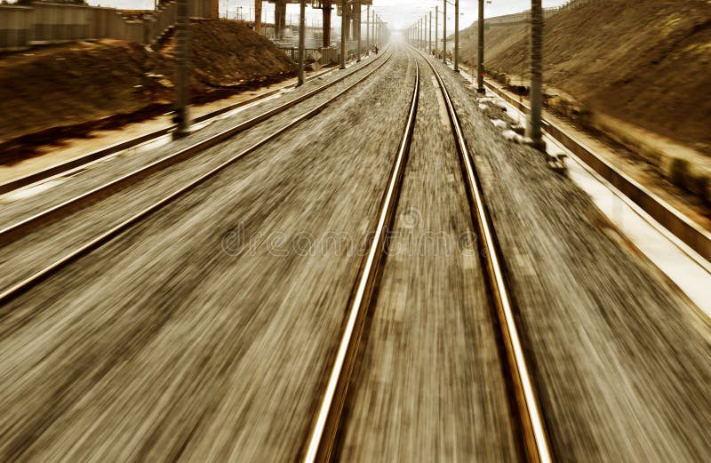 The way forward railway stock images