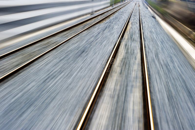 The way forward railway royalty free stock photography