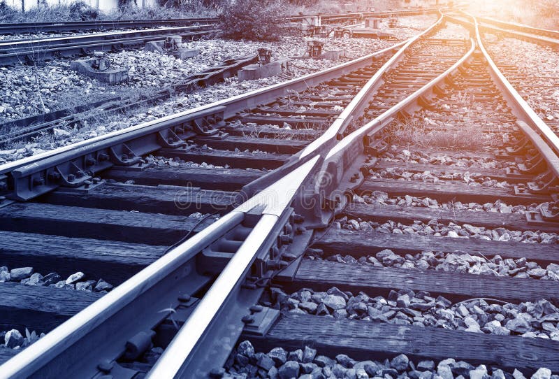 The way forward railway royalty free stock photography