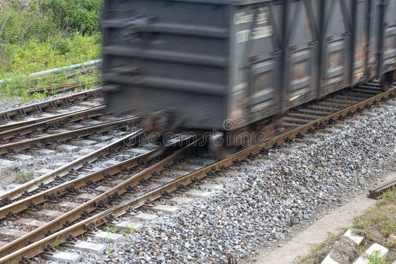 The way forward railway stock photo