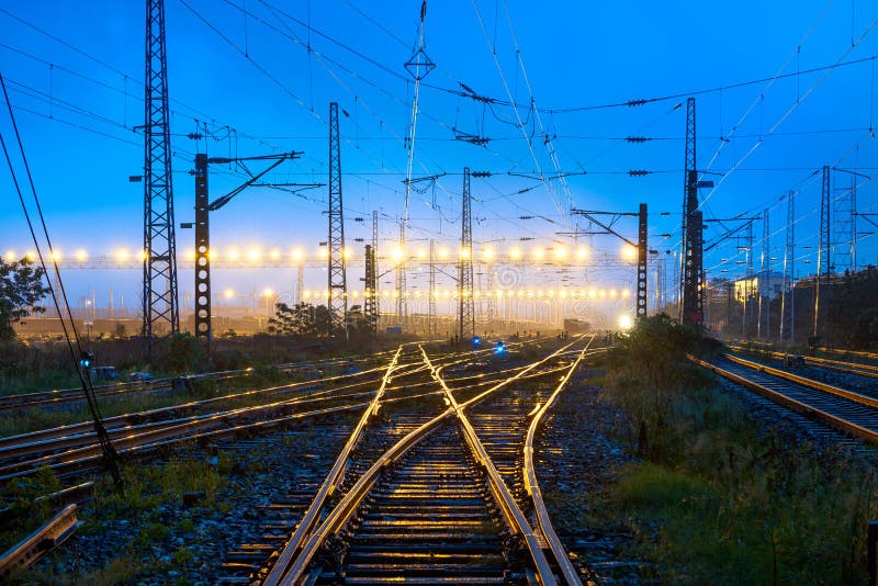 The way forward railway royalty free stock photography