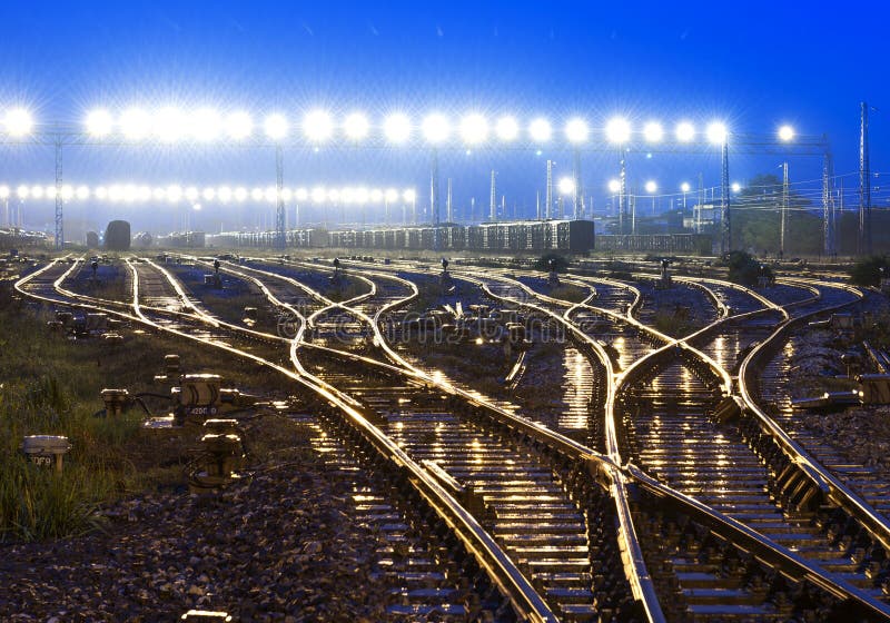 The way forward railway royalty free stock images