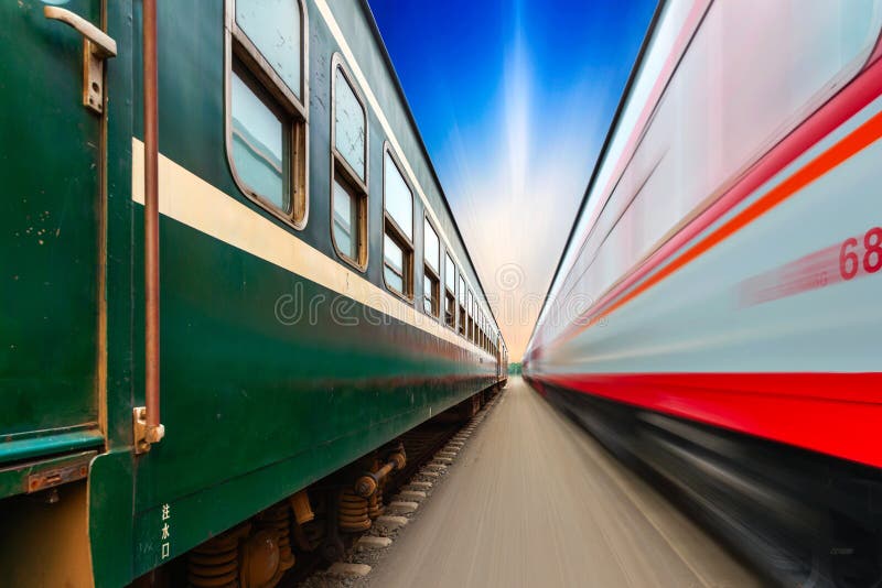 The way forward railway royalty free stock images