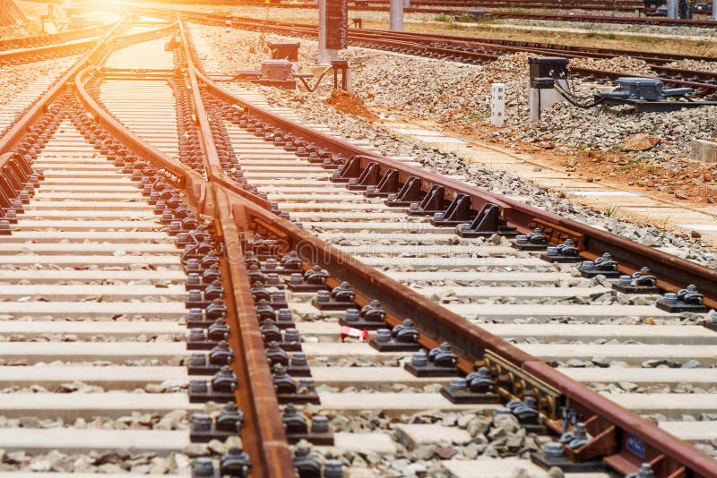 The way forward railway stock images