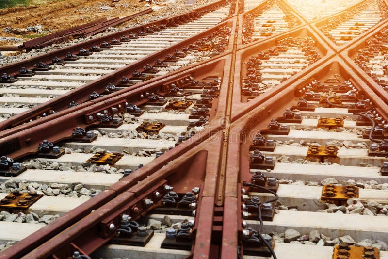 The way forward railway royalty free stock photo