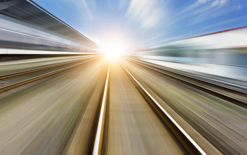 The way forward railway stock images