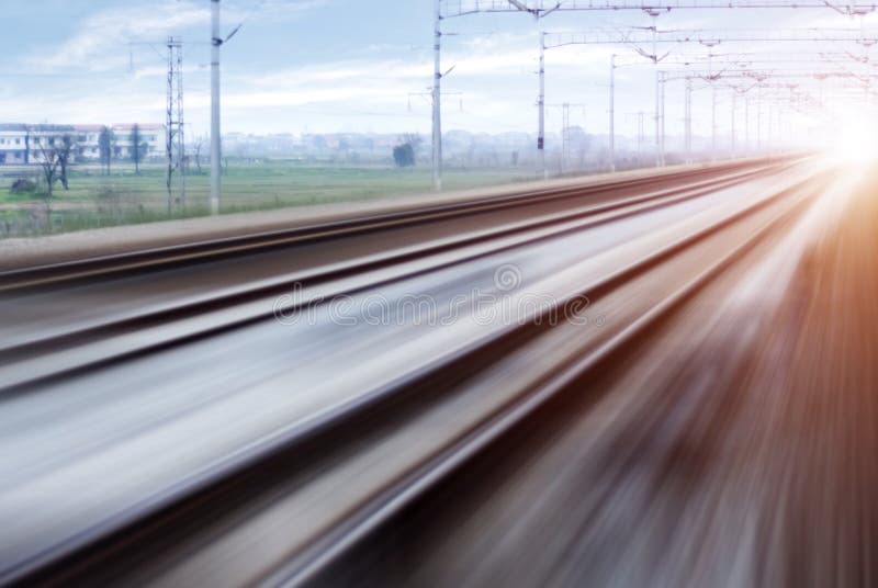 The way forward railway royalty free stock photography