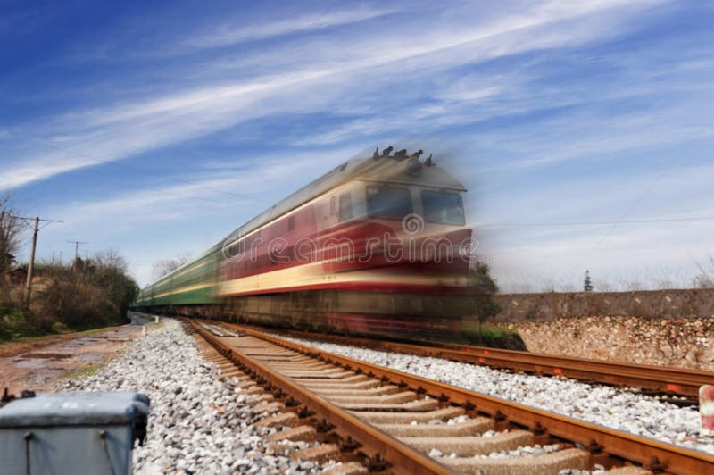 The way forward railway royalty free stock image